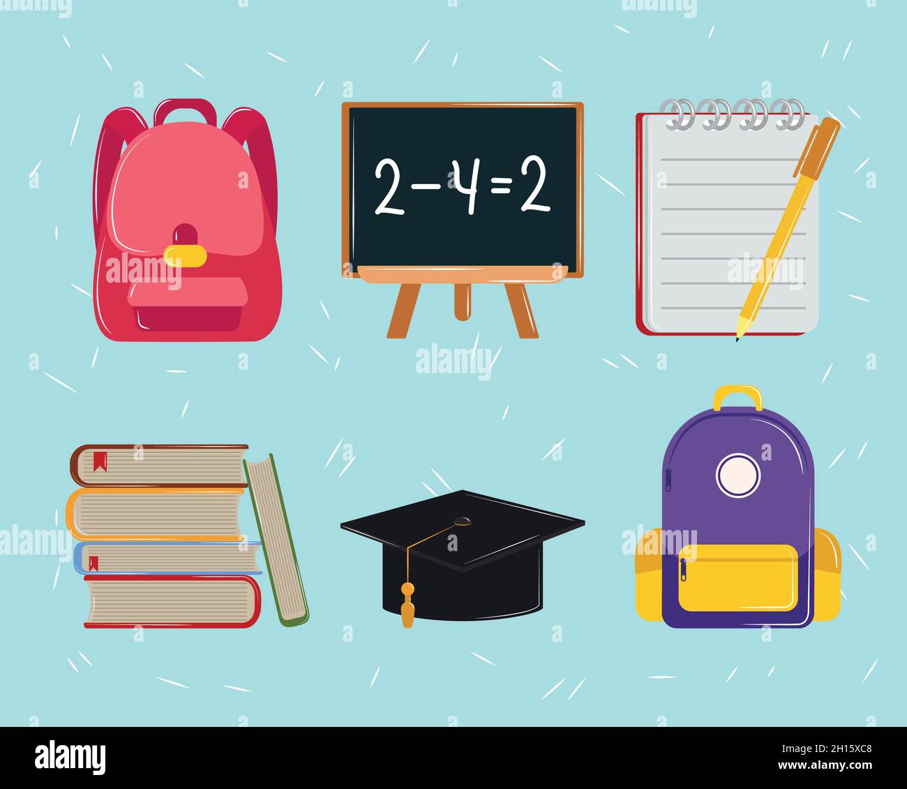 school education icons Stock Vector Image & Art - Alamy