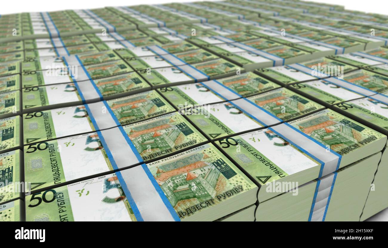 3D Illustration of 50 Belarus Roubles Banknote Stock Photo - Alamy
