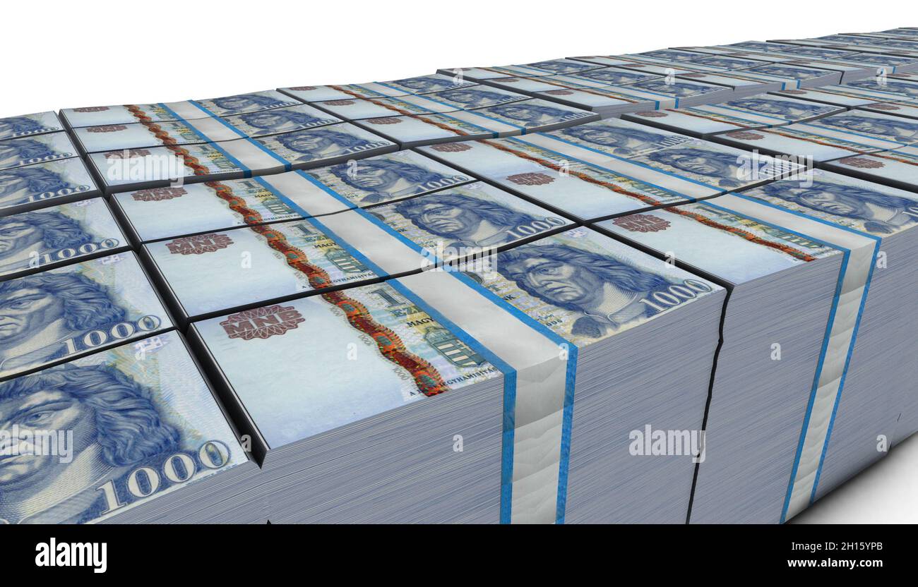 3D Illustration 1000 Hungary Forint money banknote Stock Photo Alamy