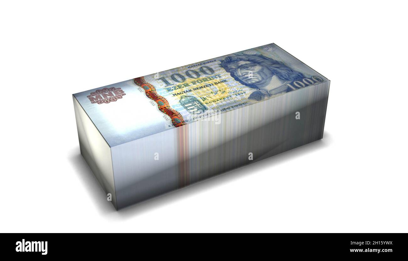 3D Illustration of 1000 Hungary Forint Money Stock Photo Alamy