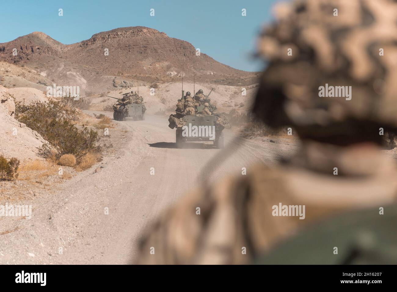 U.S. Marines with 2nd Light Armored Reconnaissance Battalion, attached ...