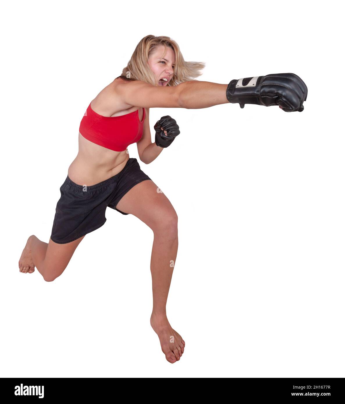 Woman warrior boxing hi-res stock photography and images - Alamy