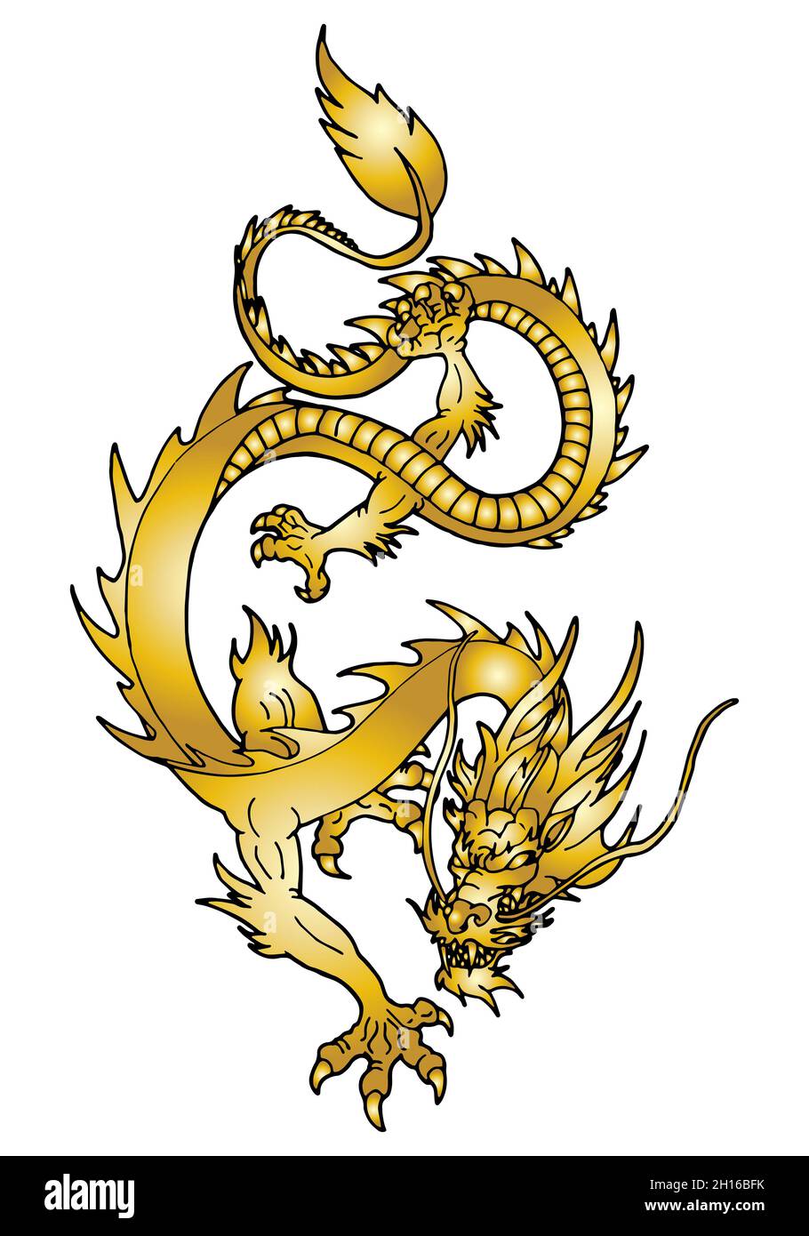119 Gold Dragon Tattoo Photos and Premium High Res Pictures  Getty Images
