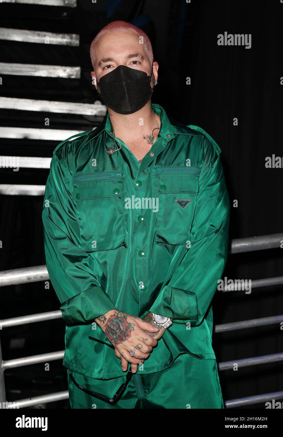 ORLANDO, FLORIDA - OCTOBER 16: J Balvin attends the 2021