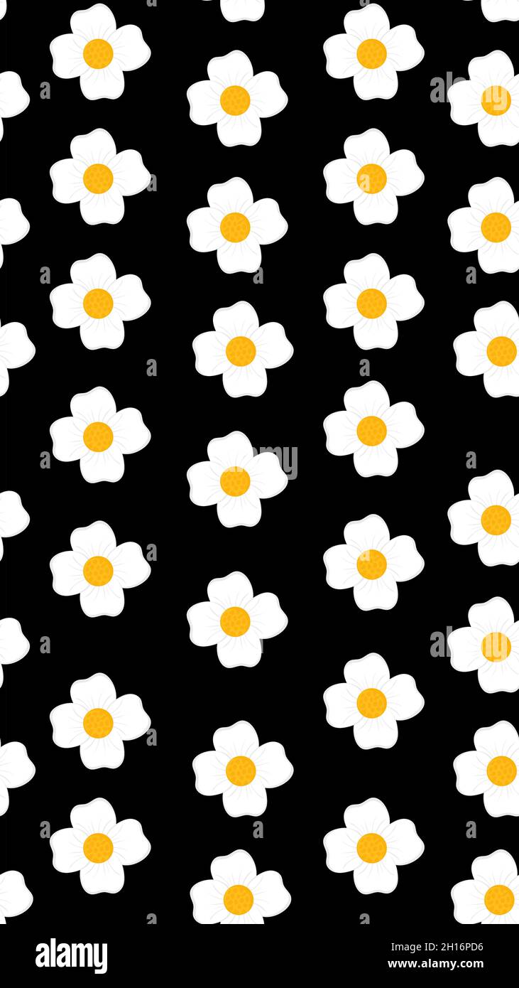 Seamless floral pattern with chamomile Stock Vector Image & Art - Alamy