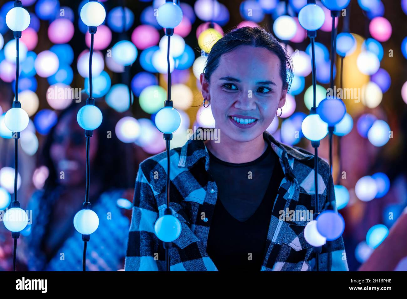 Orlando, United States. 12th Oct, 2021. People enjoy Immerse Festival