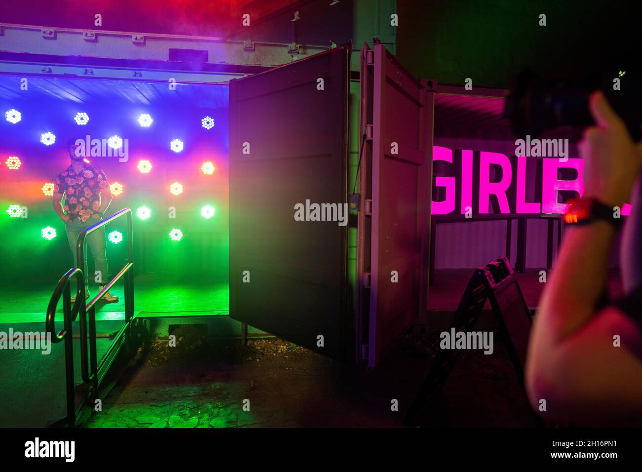 Orlando, United States. 15th Oct, 2021. Attendee poses for a picture