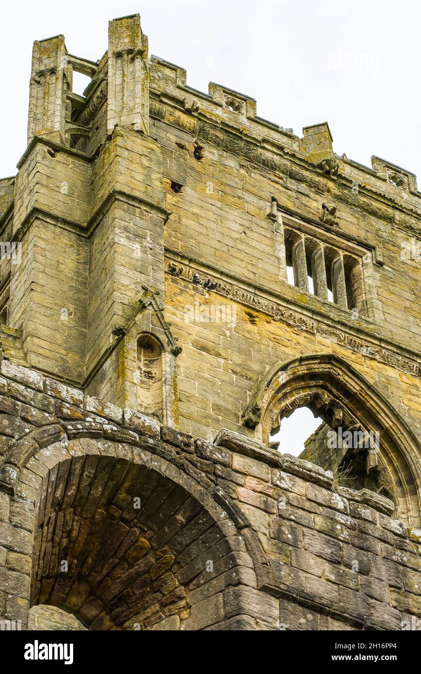 Fountains abbey in Yorkshire England Stock Photo