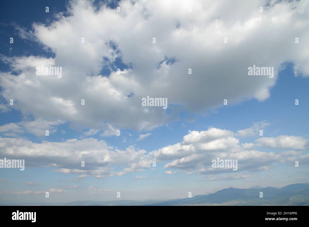 Beautiful blue sky and clouds natural background landscape Stock Photo ...