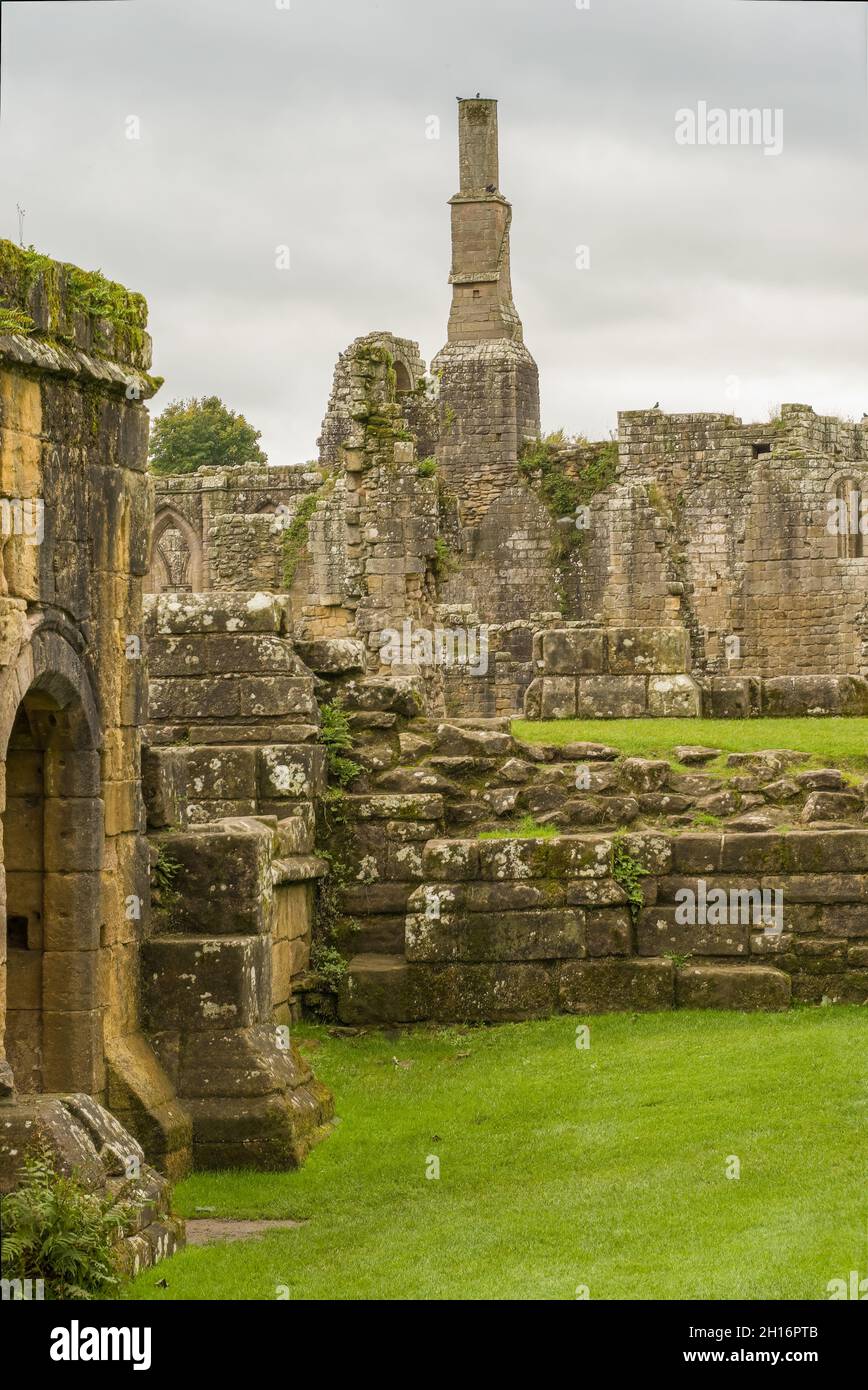 Fountains abbey in Yorkshire England Stock Photo Alamy