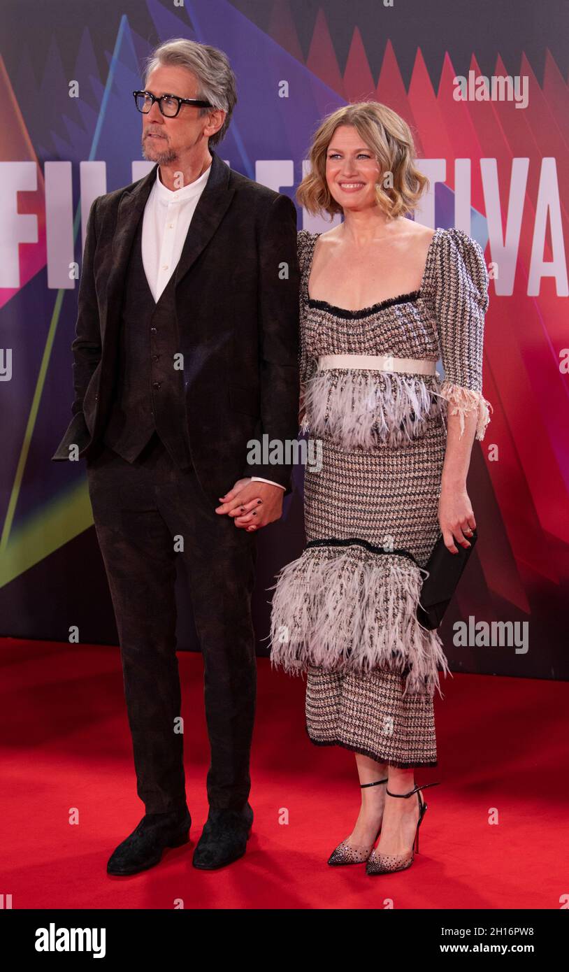 London, UK. 15th Oct, 2021. Alan Ruck and Mireille Enos attend the UK ...