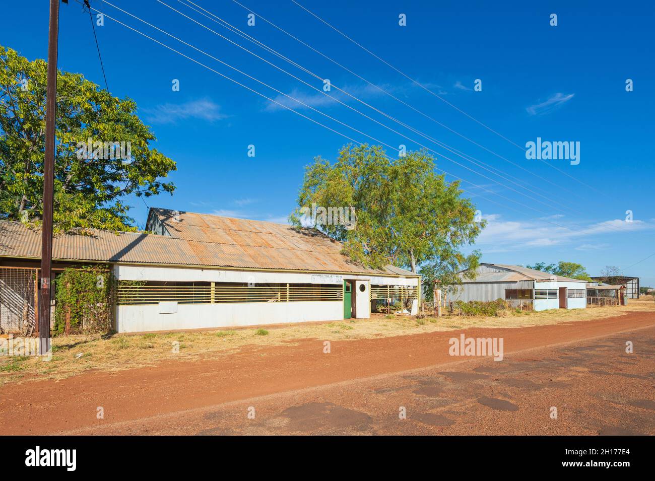 The old General Store in Newcastle Waters, a historic township