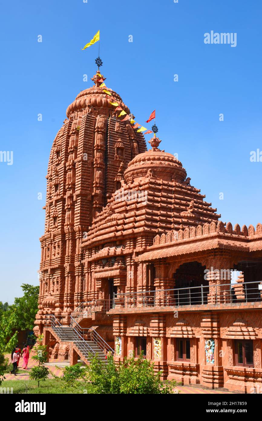 Beautiful Jagannath Temple of Dibrugarh. A Hindu Religious temple Stock