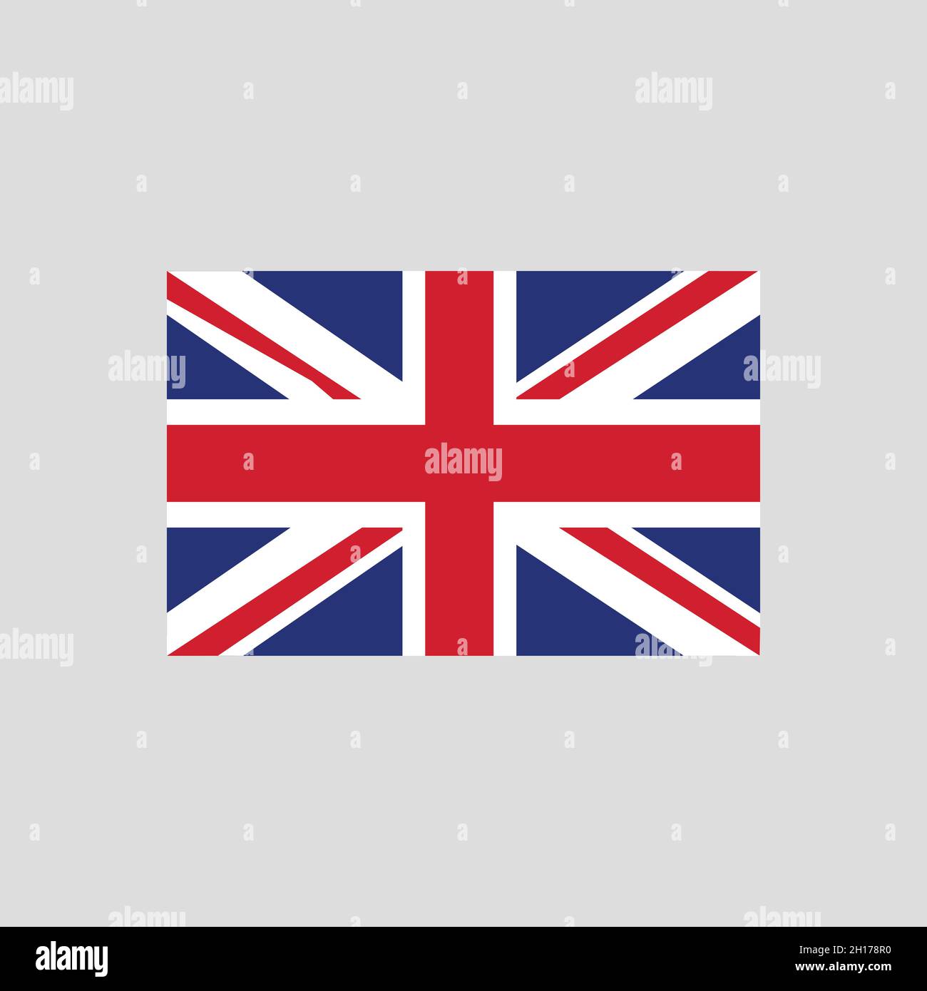 Flag of United Kingdom color line element. Vector element for web page ...