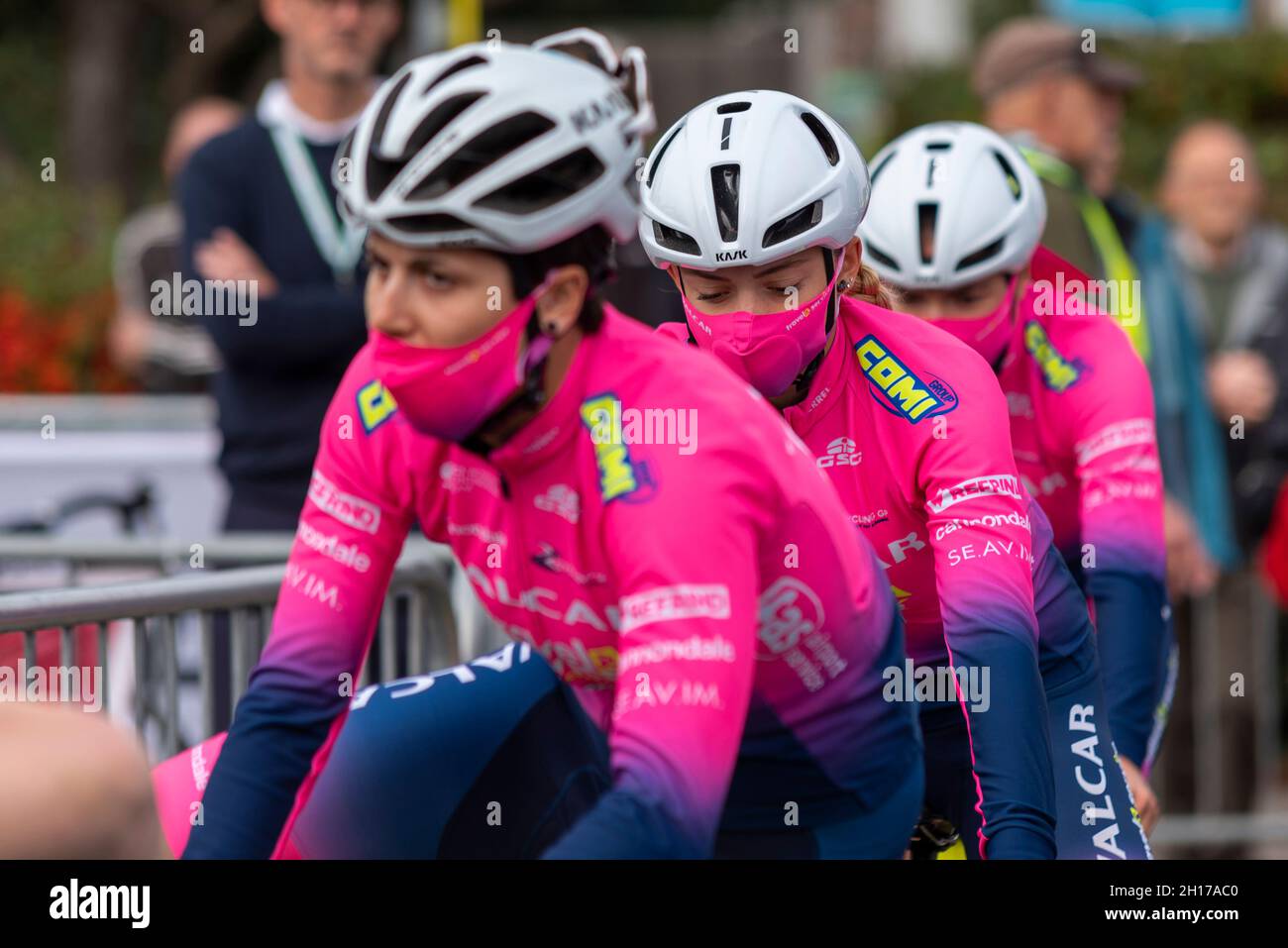 Maillot Cyclisme Santini équipe Valcar - Contre-la-montre Femme - Taille S - Fabriqué France