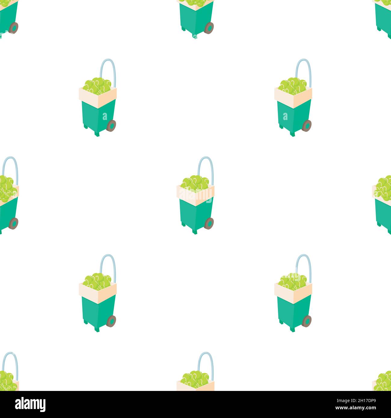 Basket for keep tennis balls pattern seamless background texture repeat wallpaper geometric vector Stock Vector