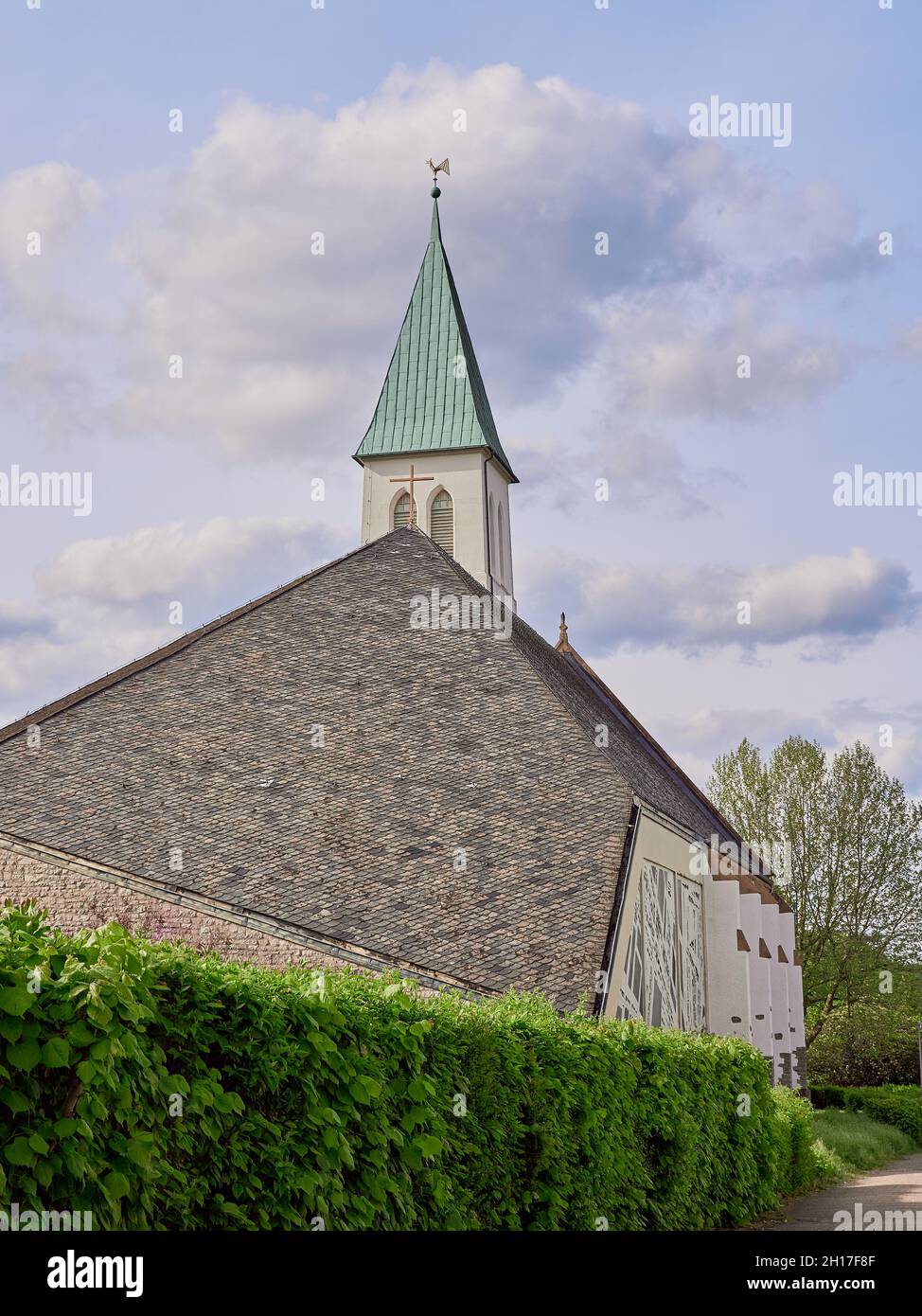 A glorious scenery of the St. Johannes Baptist church in Bielefeld, Germany Stock Photo