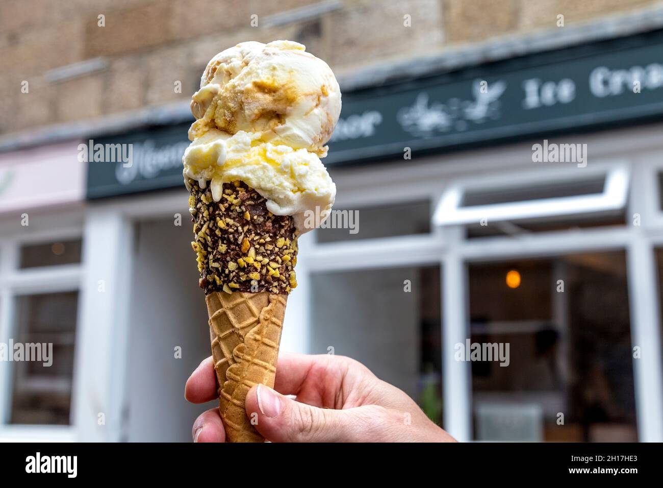 Moomaid of Zennor ice cream Shipwreck flavour and salted