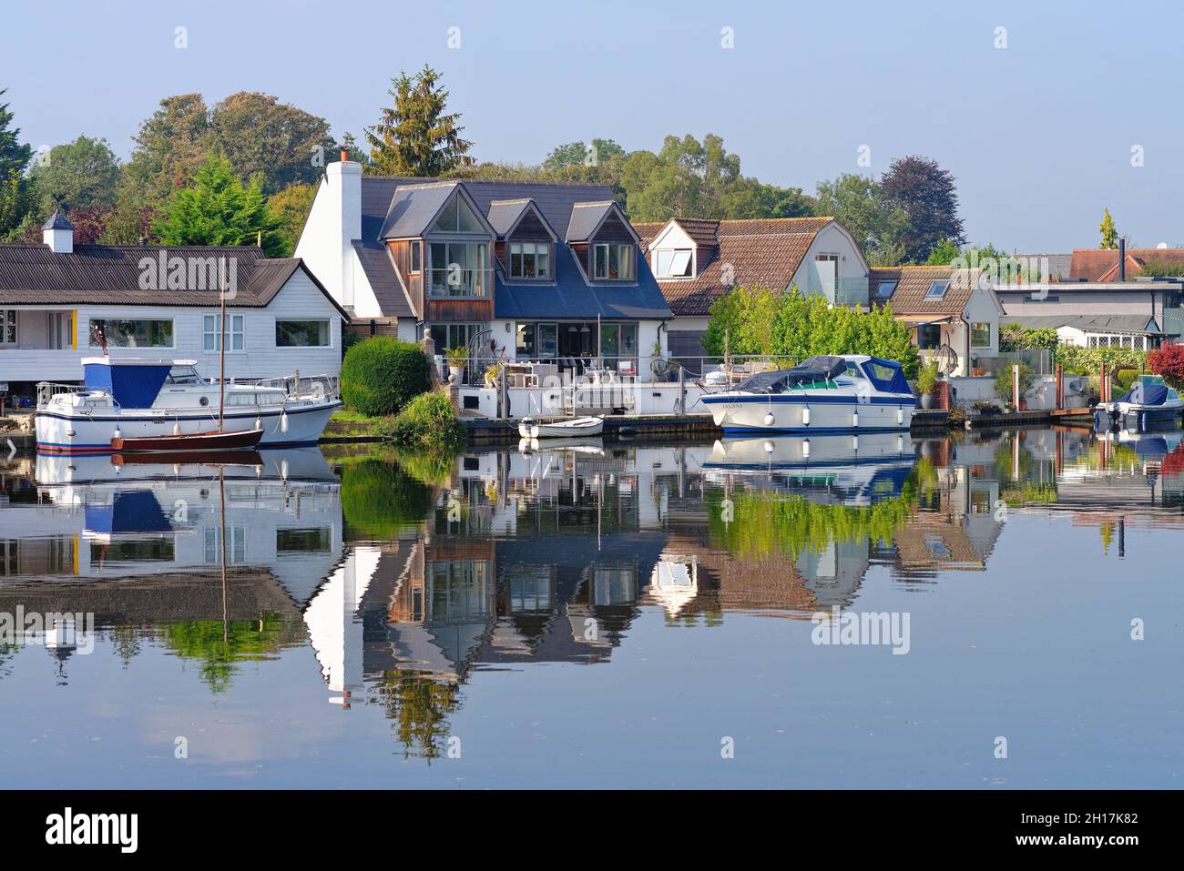 The River Thames at Laleham on a sunny early autumn day, Surrey England
