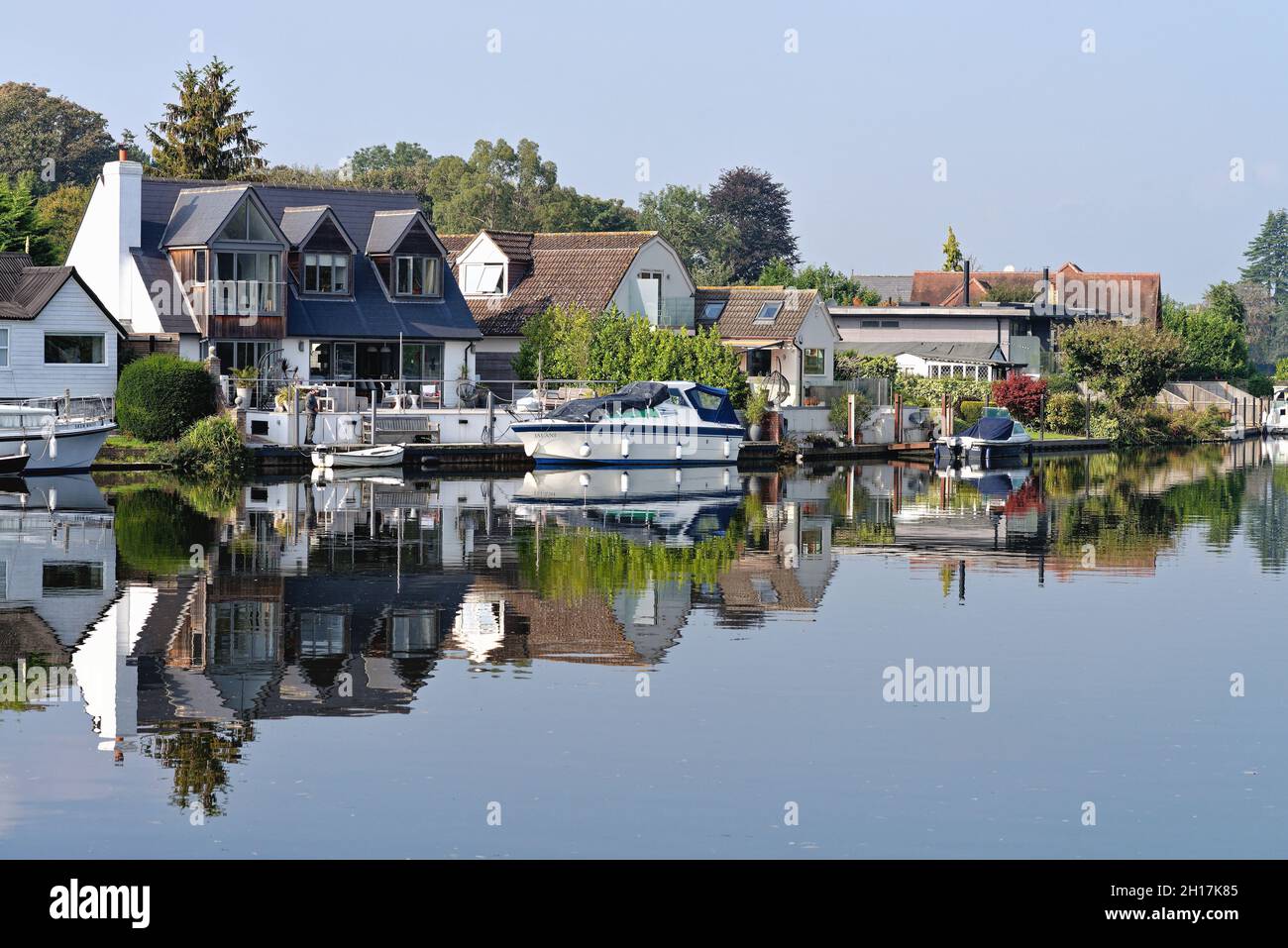 The River Thames at Laleham on a sunny early autumn day, Surrey England