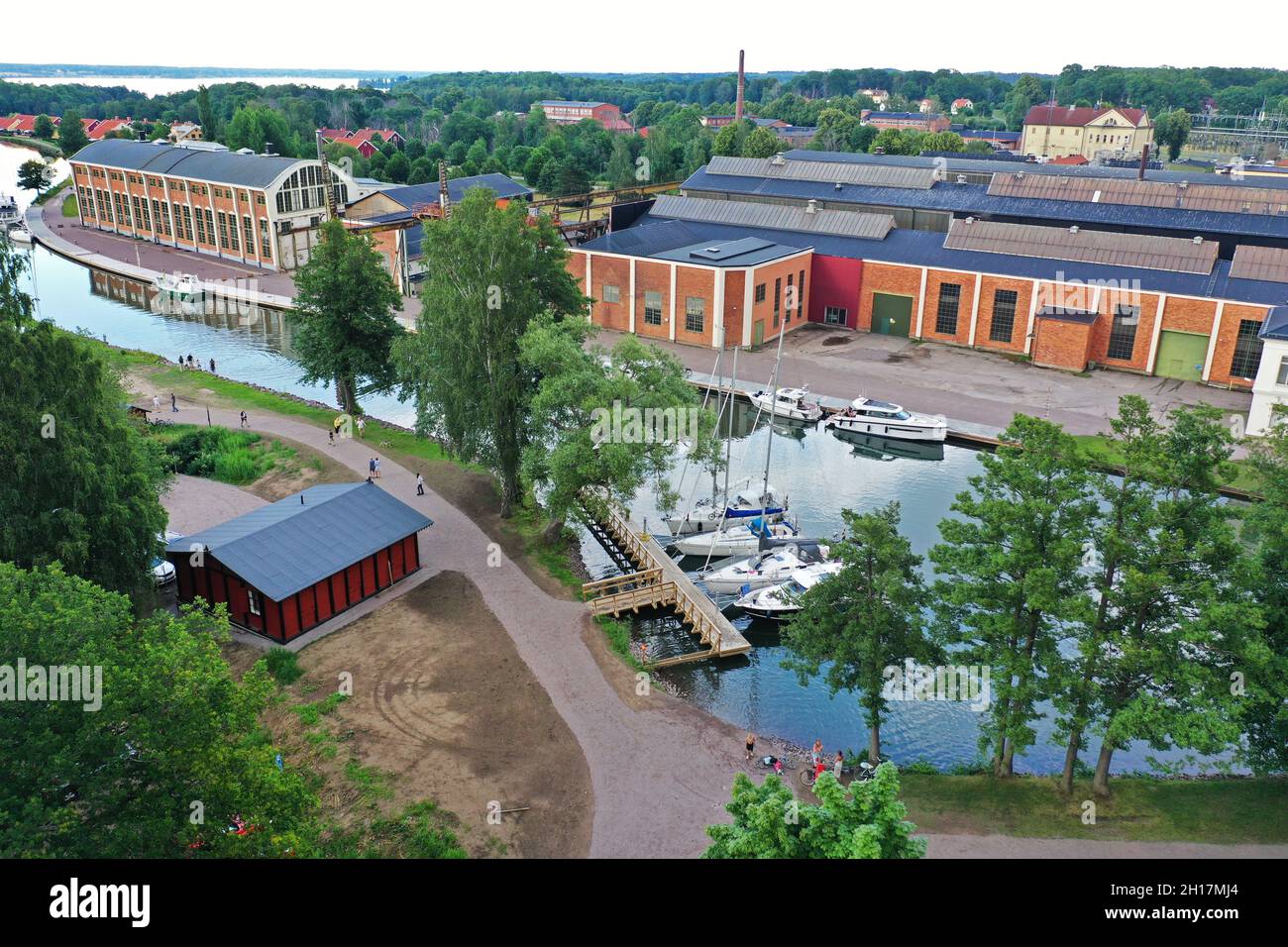 Aerial View Of The Old Motala Workshop Area Motala Verkstad aerial-view-of-the-old-motala-workshop-area-motala-verkstad