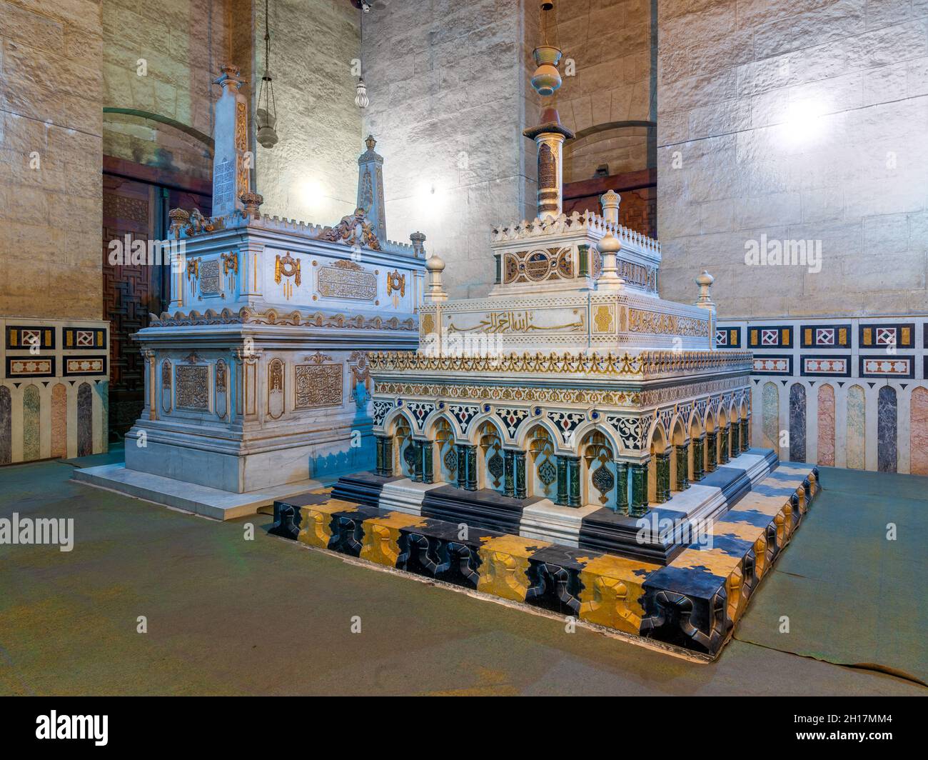 Mausoleum of Khedive Ismail and Mother, Lady Khushiar Hanim, located at