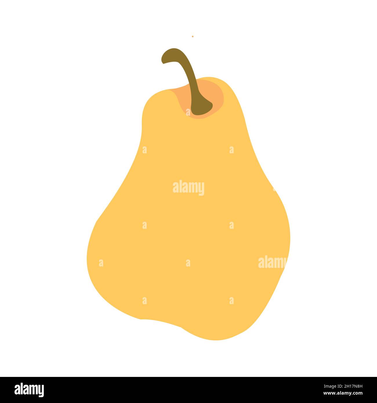 Pears in flat style design vector image Stock Vector