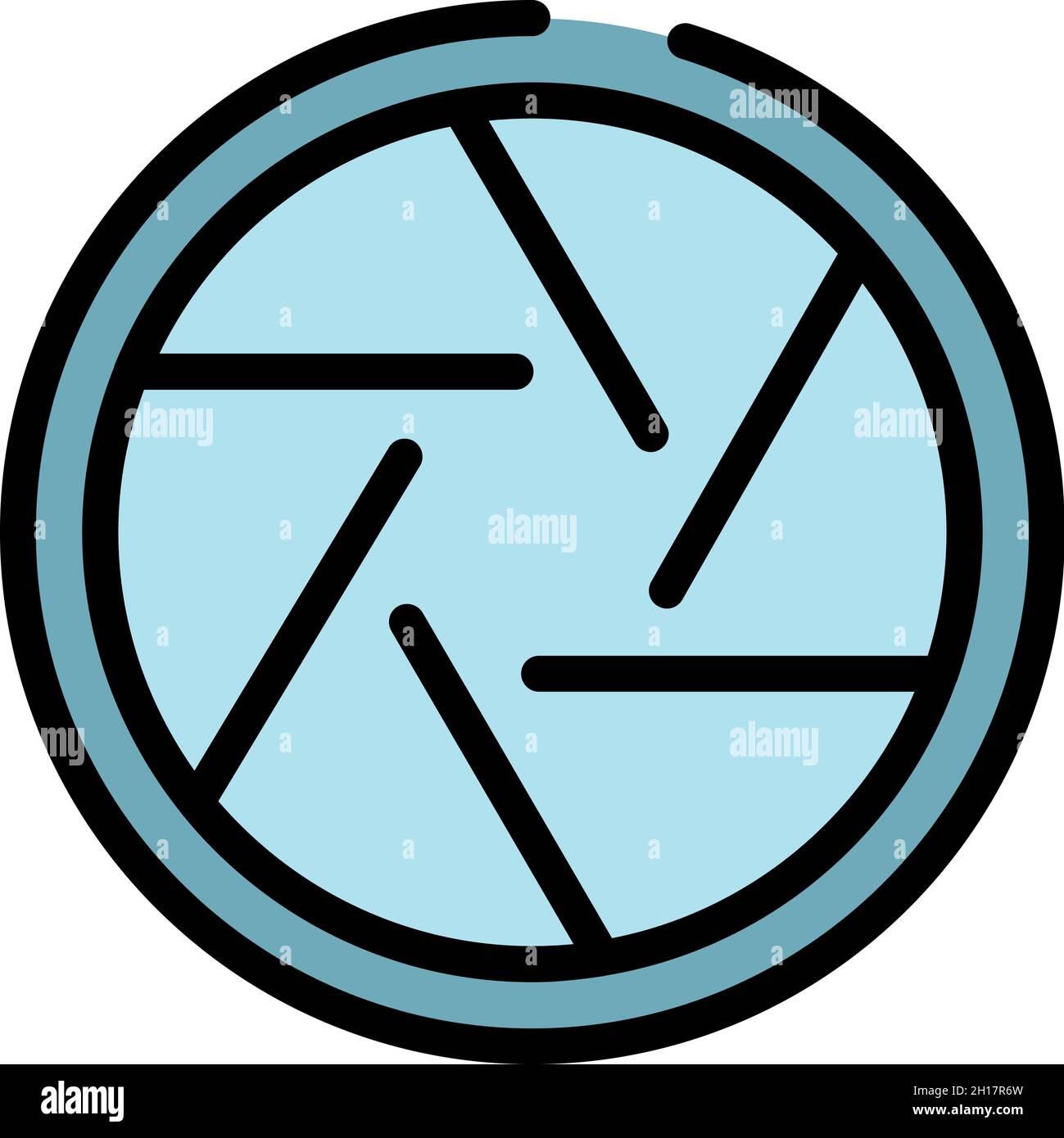 Editor shutter icon. Outline editor shutter vector icon color flat ...