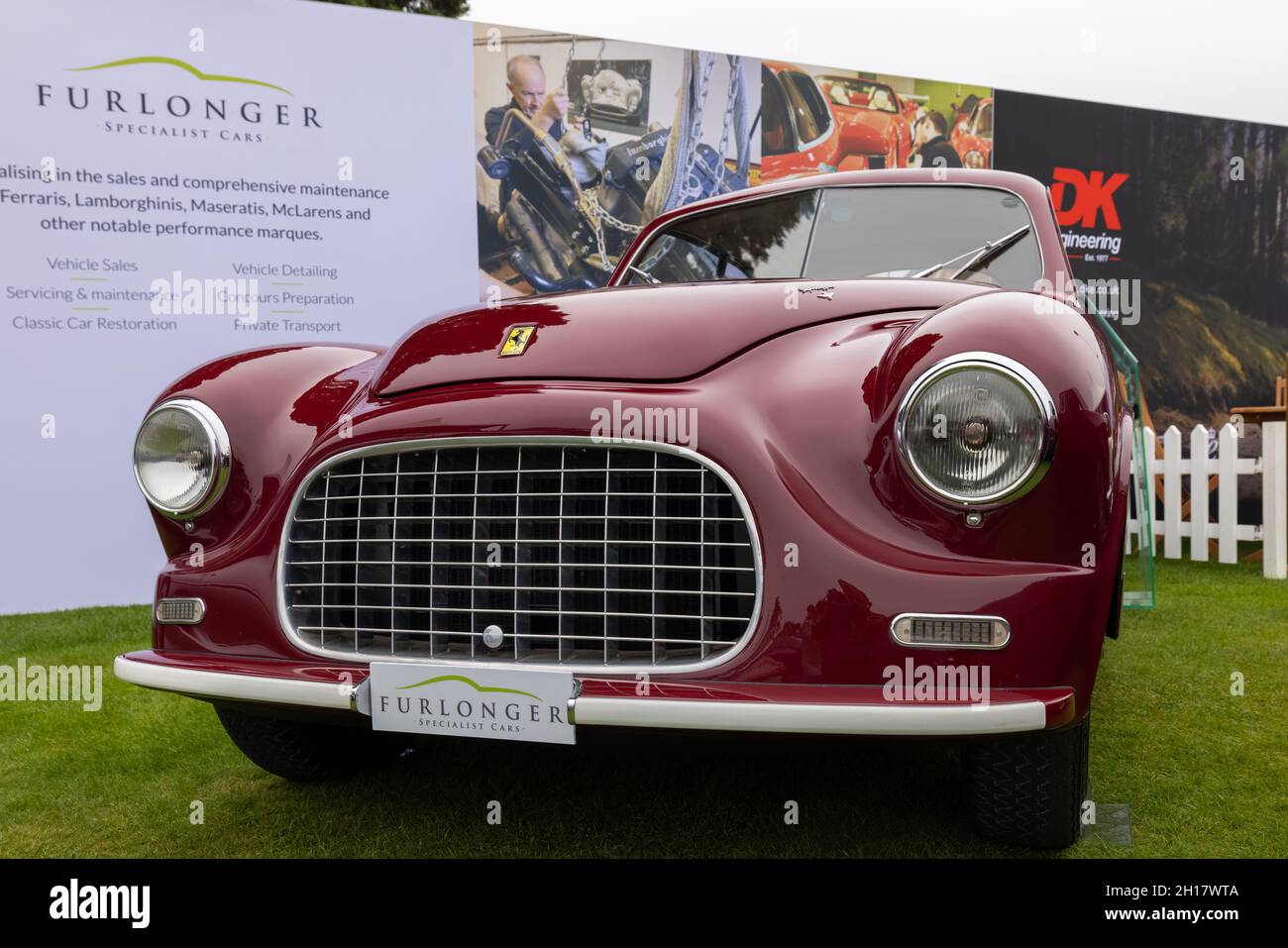 Ferrari 166 Inter Berlinetta Touring on display at the Concours d'Elegance held at Blenheim Palace on the 5th September 2021 Stock Photo