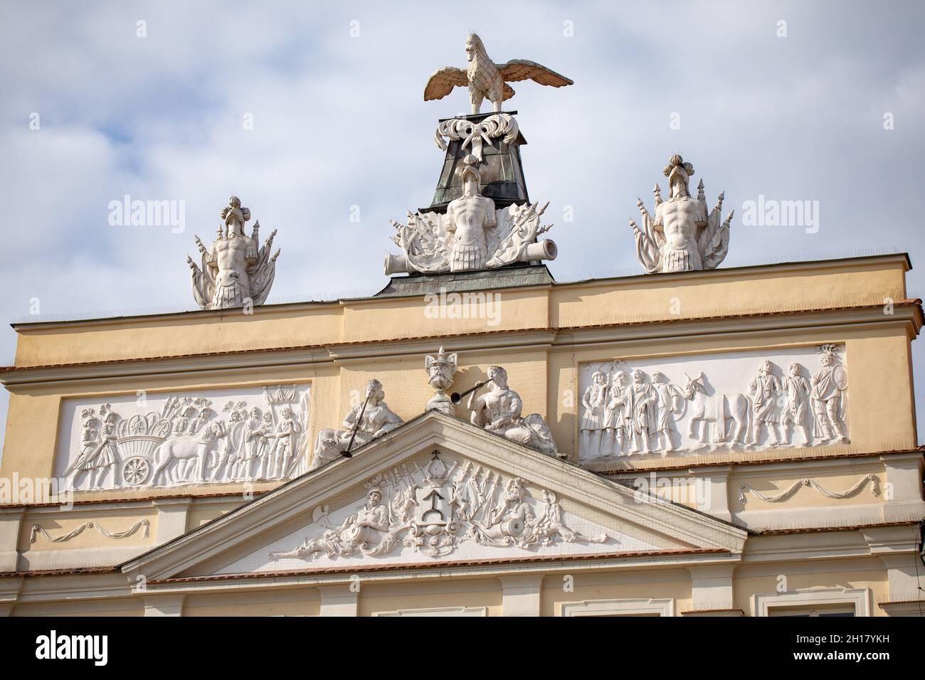 Działyński Palace on the old market square. Detail Stock Photo Alamy