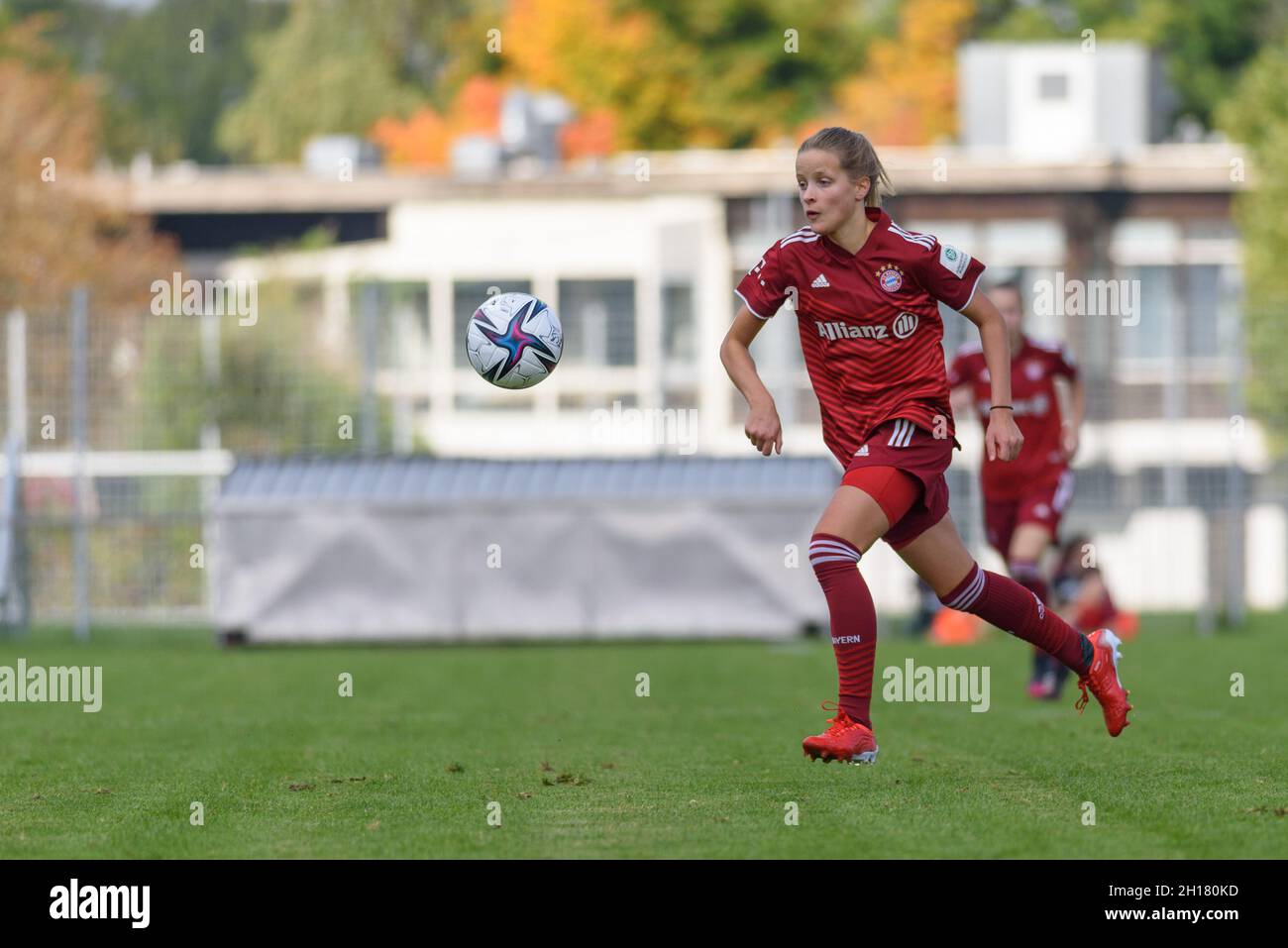 Aschheim, Germany, October 16th Emilia Lieber FC Bayern Munich) during the B -Juniorinnen Bundesliga match between