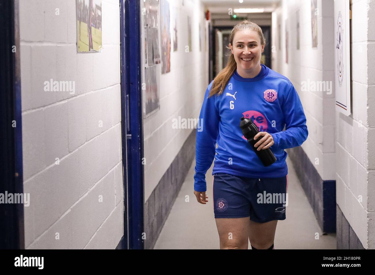 London, UK. 17th Oct, 2021. London, England, October 17th 20 Sarah Walters (6 Dulwich Hamlet) prior to the London and South East Regional Womens Premier game between Dulwich Hamlet and Ashford at Champion Hill in London, England. Liam Asman/SPP Credit: SPP Sport Press Photo. /Alamy Live News Stock Photo