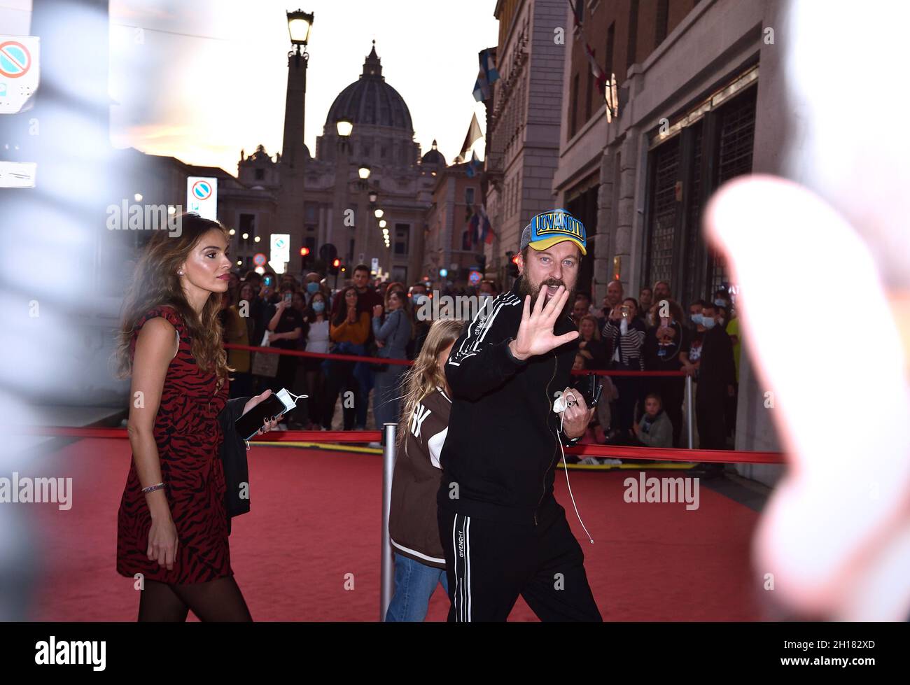 ROME, ITALY - OCTOBER 16: Francesco Facchinetti attend the red carpet of the movie 'Time Is Up' during the 19th Alice Nella Città 2021 at Auditorium della Conciliazione on October 16, 2021 in Rome, Italy. Stock Photo