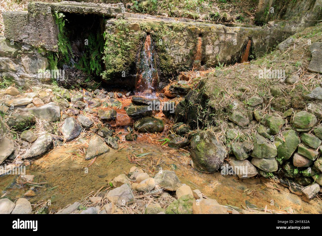 a region with fresh water flowing Stock Photo