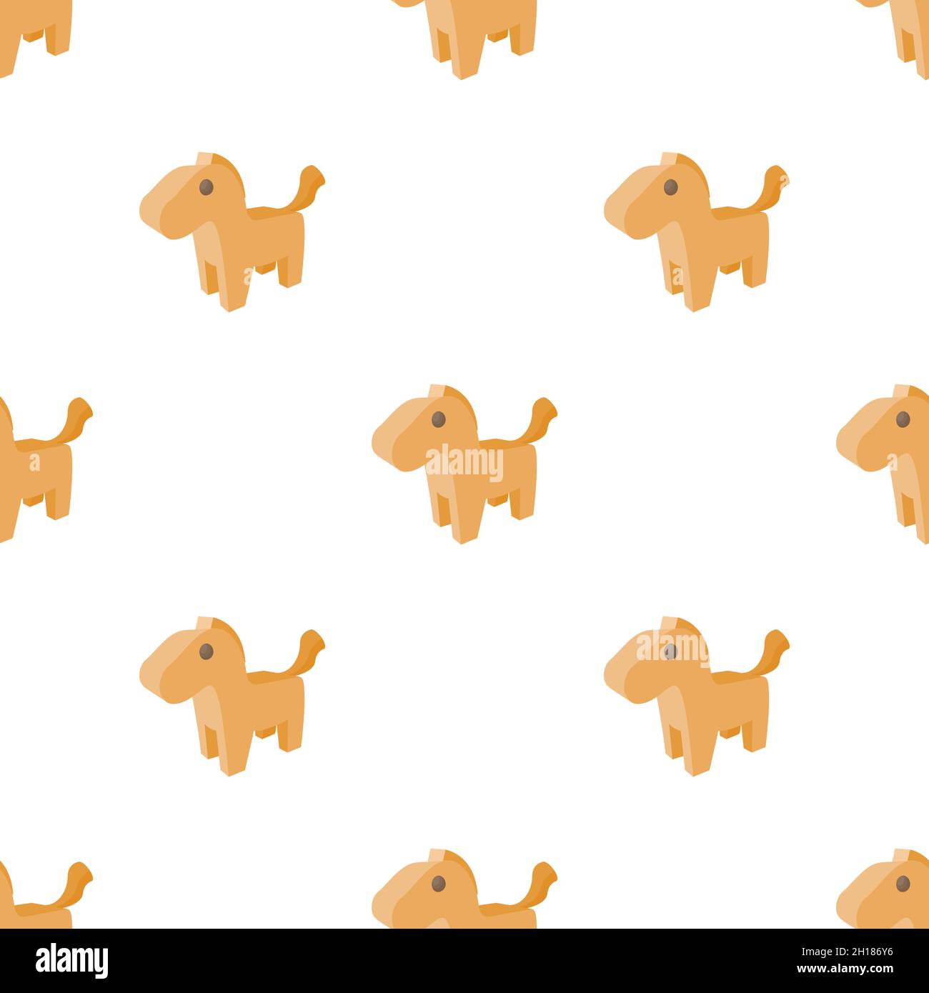 Horse trojan pattern seamless background texture repeat wallpaper geometric vector Stock Vector