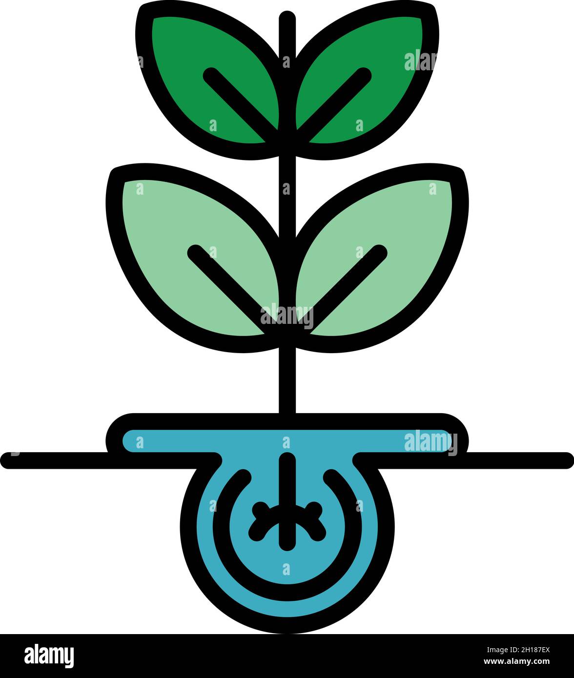 Plant technology seed icon. Outline plant technology seed vector icon ...