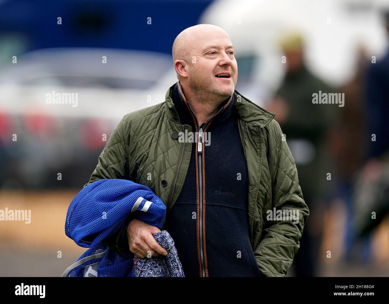 Trainer Justin Landy at Sedgefield Racecourse, County Durham. Picture date: Sunday October 17, 2021. Stock Photo