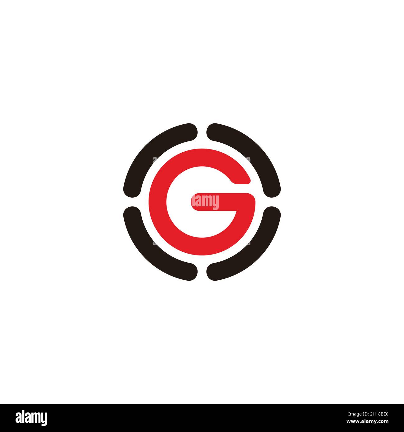 letter g circle process symbol logo vector Stock Vector Image & Art - Alamy