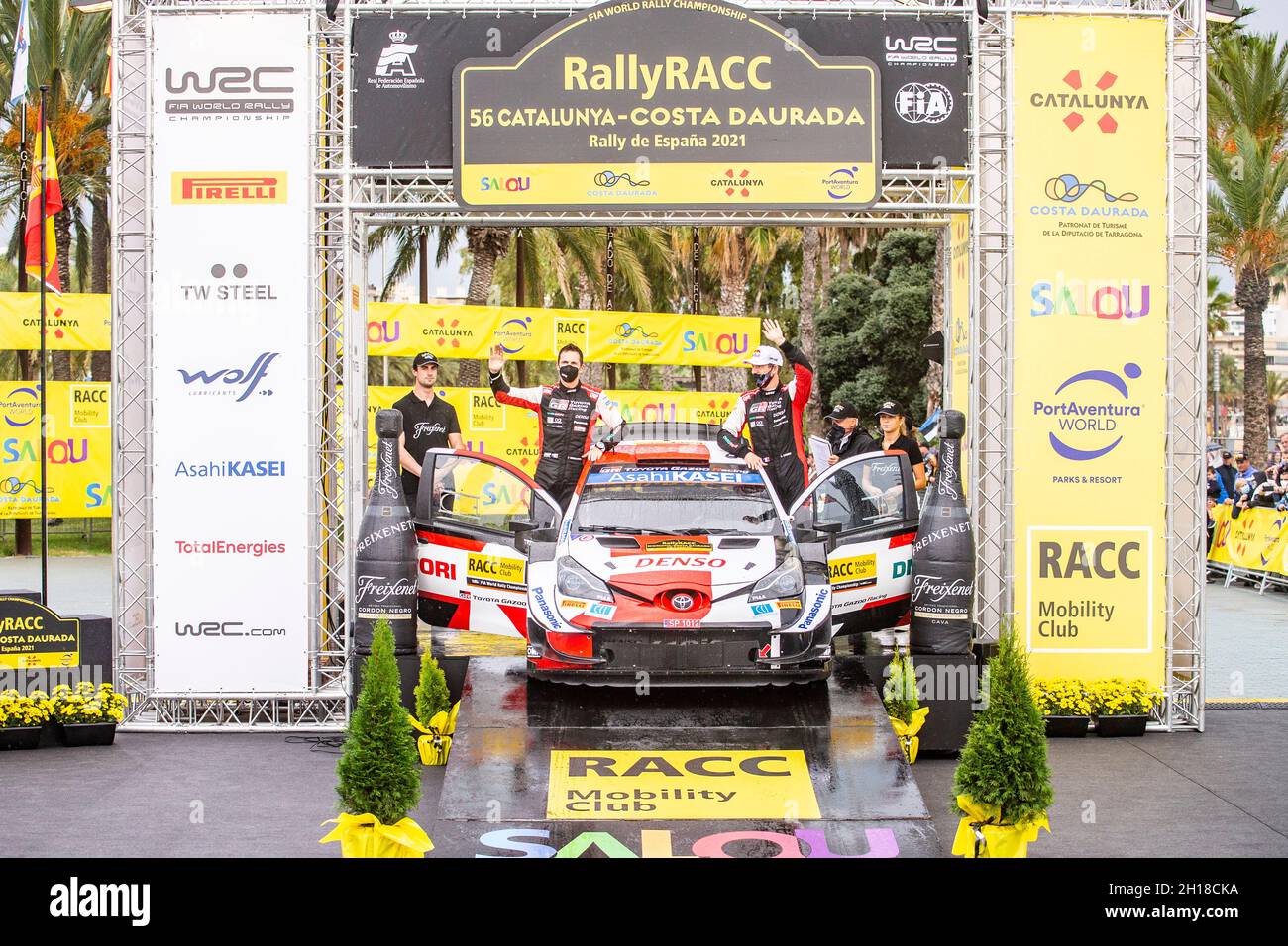 podium, portrait during the RACC Rally Catalunya de Espana, 11th round ...