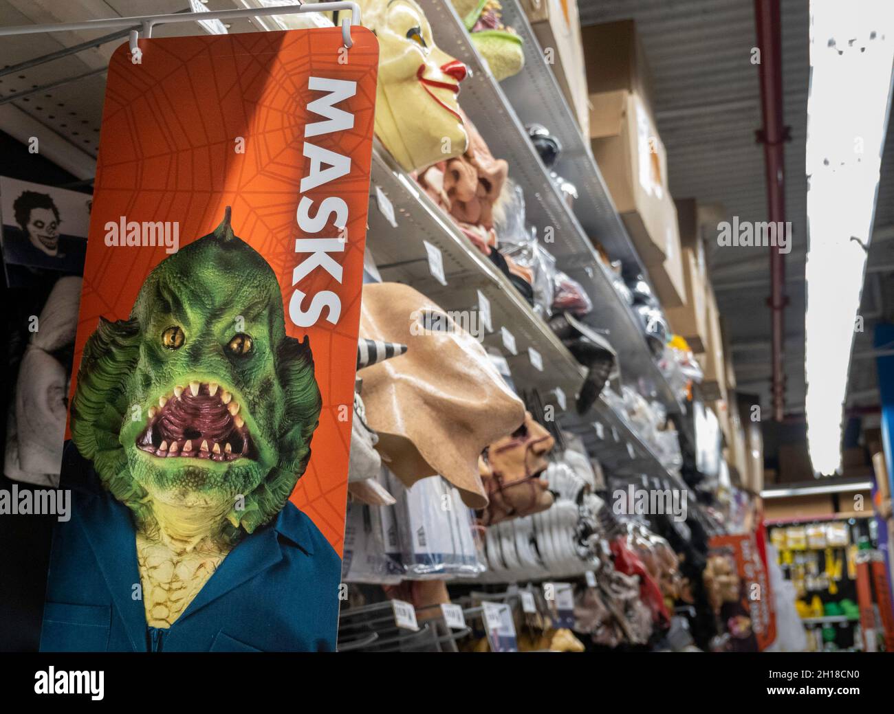 Halloween Masks are for sale at Party City store, NYC, USA 2021 Stock Photo Alamy