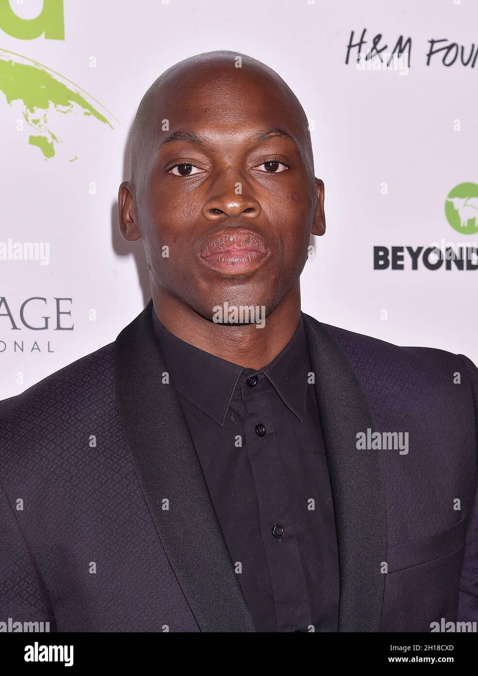 LOS ANGELES, CA - OCTOBER 16: Moe Jeudy-Lamour attends the Environmental Media Association (EMA) Awards Gala at GEARBOX LA on October 16, 2021 in Los Stock Photo