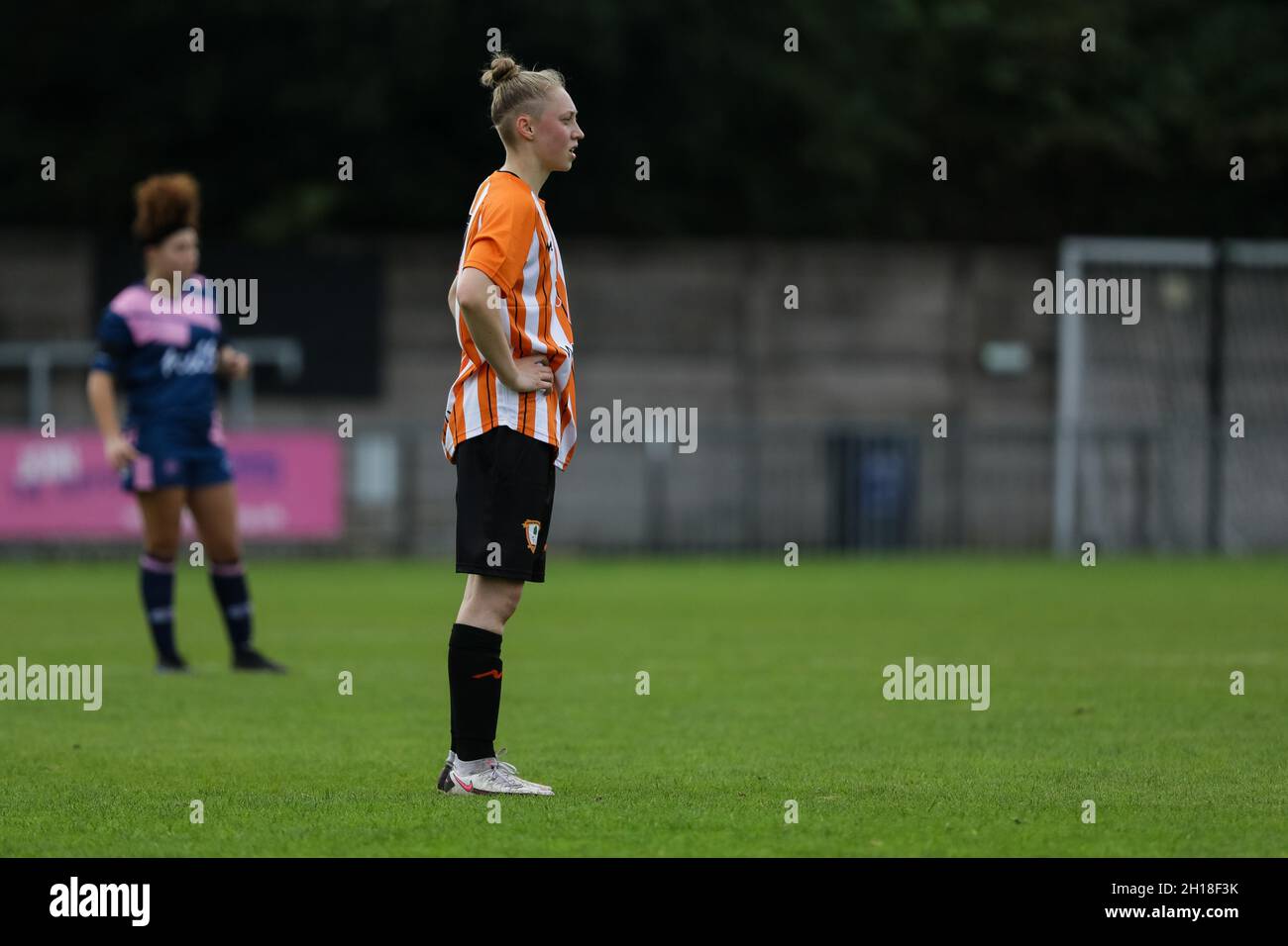 London, UK. 17th Oct, 2021. London, England, October 17th 20 Rozalia Sitarz (2 Ashford) at the London and South East Regional Womens Premier game between Dulwich Hamlet and Ashford at Champion Hill in London, England. Liam Asman/SPP Credit: SPP Sport Press Photo. /Alamy Live News Stock Photo