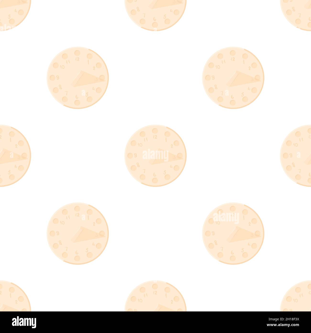Sundial pattern seamless background texture repeat wallpaper geometric vector Stock Vector