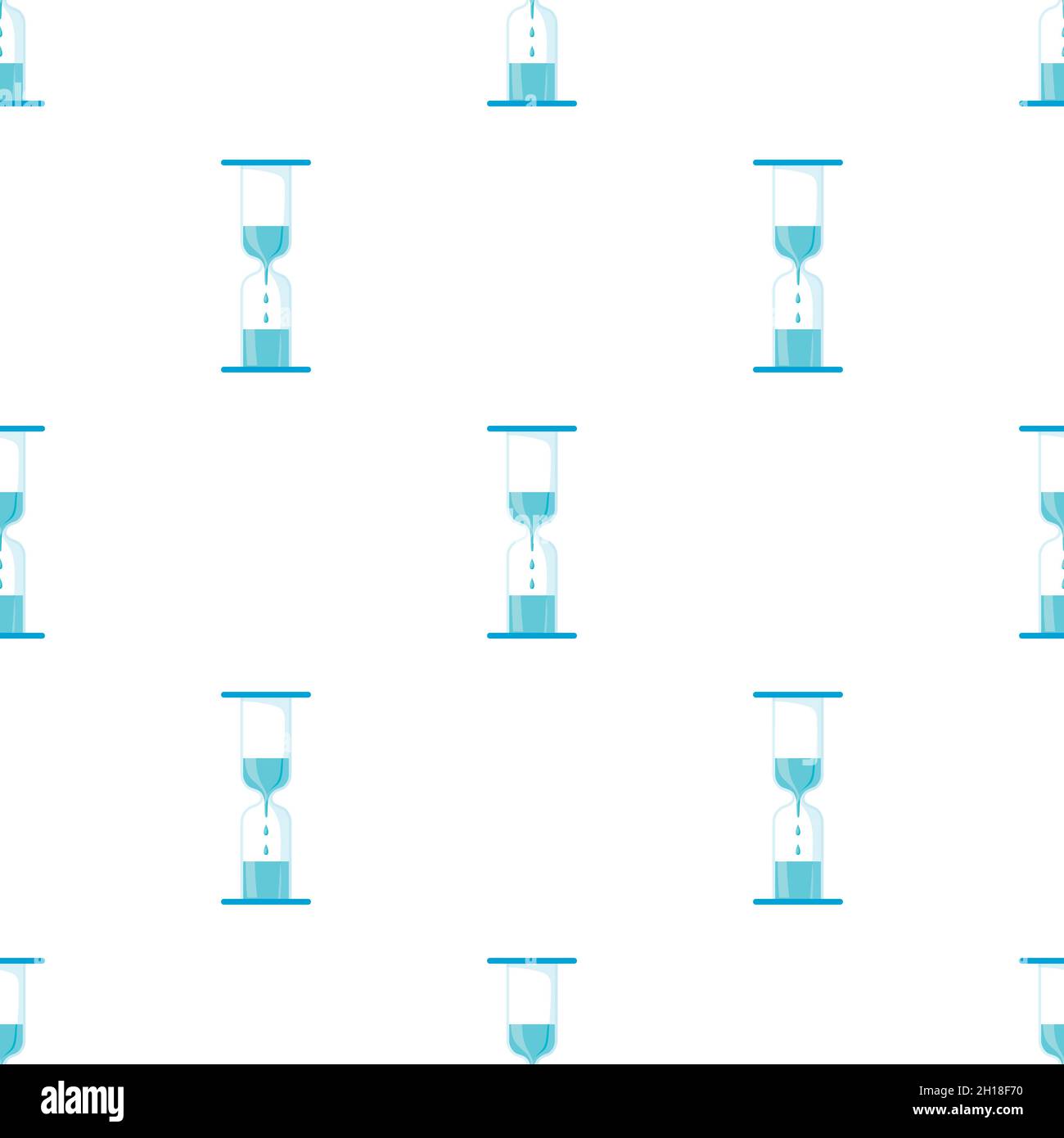 Sand and water hourglasses pattern seamless background texture repeat wallpaper geometric vector Stock Vector