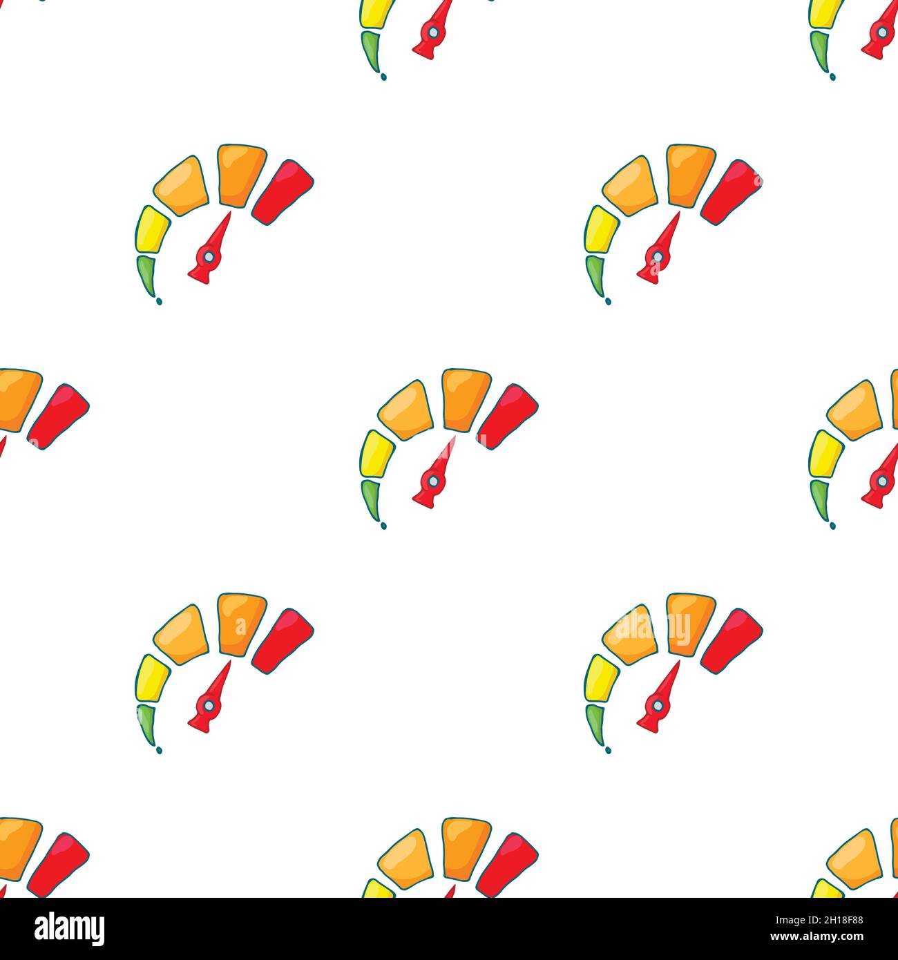 Speedometr pattern seamless background texture repeat wallpaper geometric vector Stock Vector