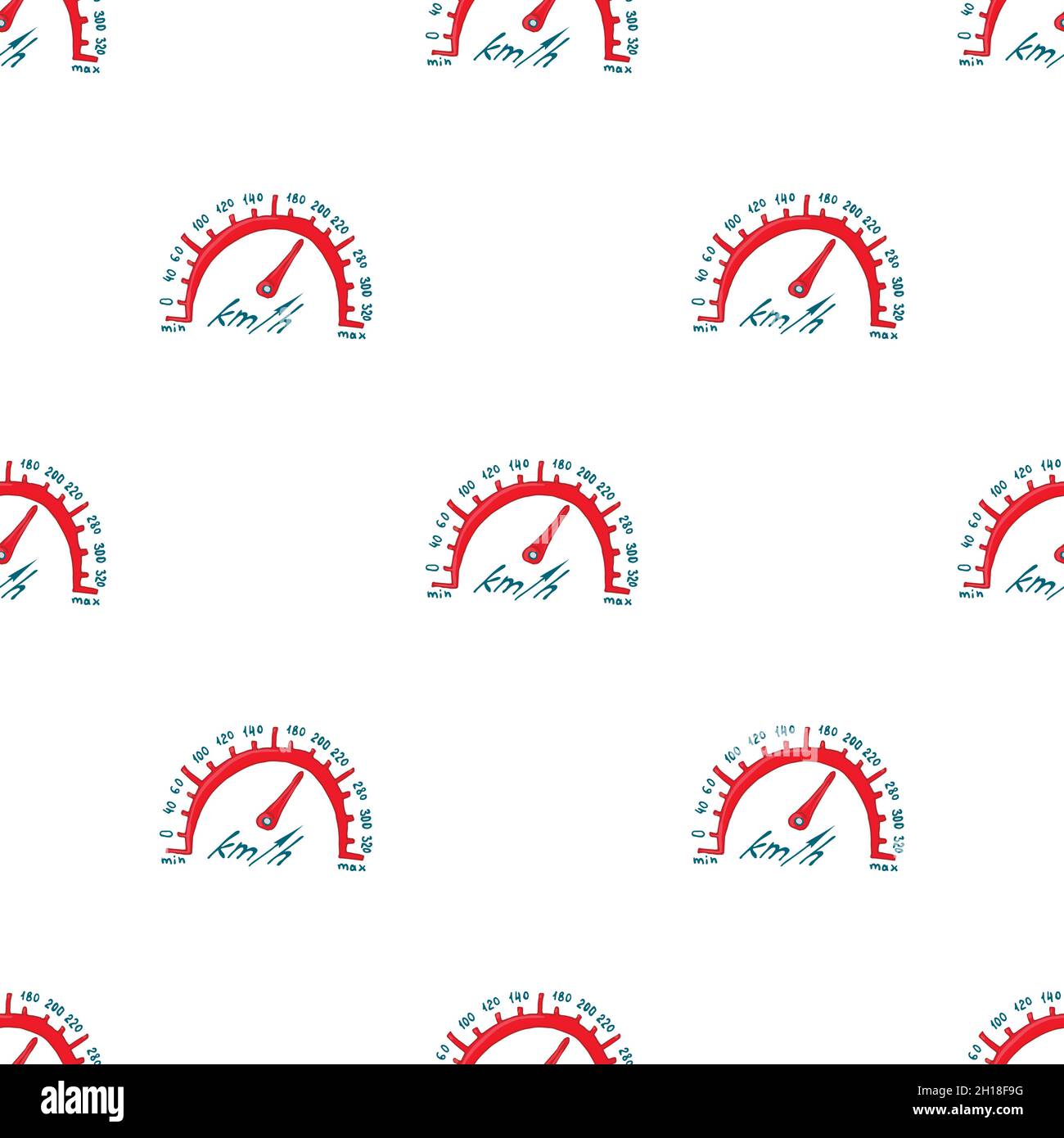 Speedometr pattern seamless background texture repeat wallpaper geometric vector Stock Vector