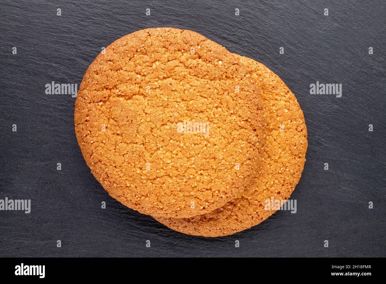 Two Round Cookies Two american cookies on hi-res stock photography and images - Alamy