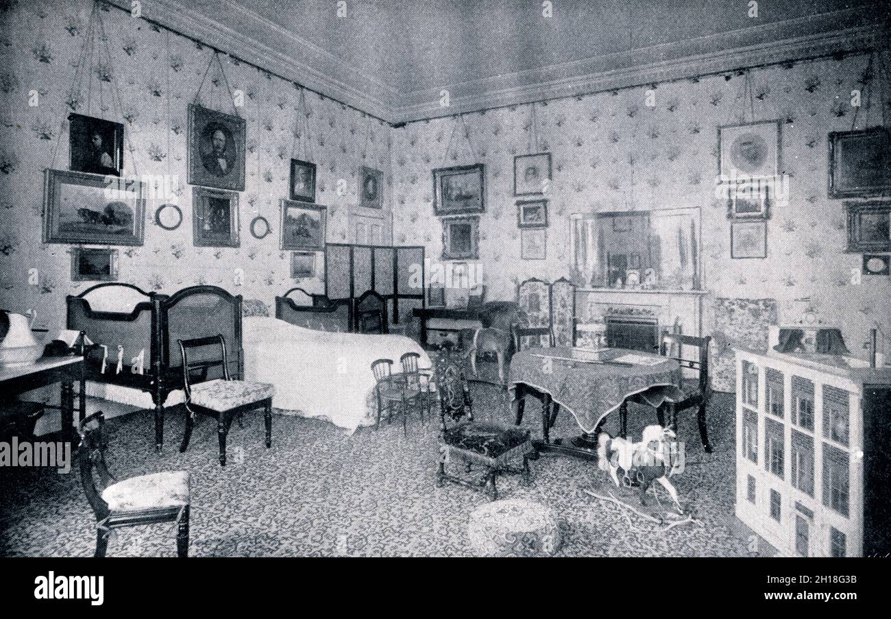 The Nursery at Osborne House on Isle of Wight during reign of Queen