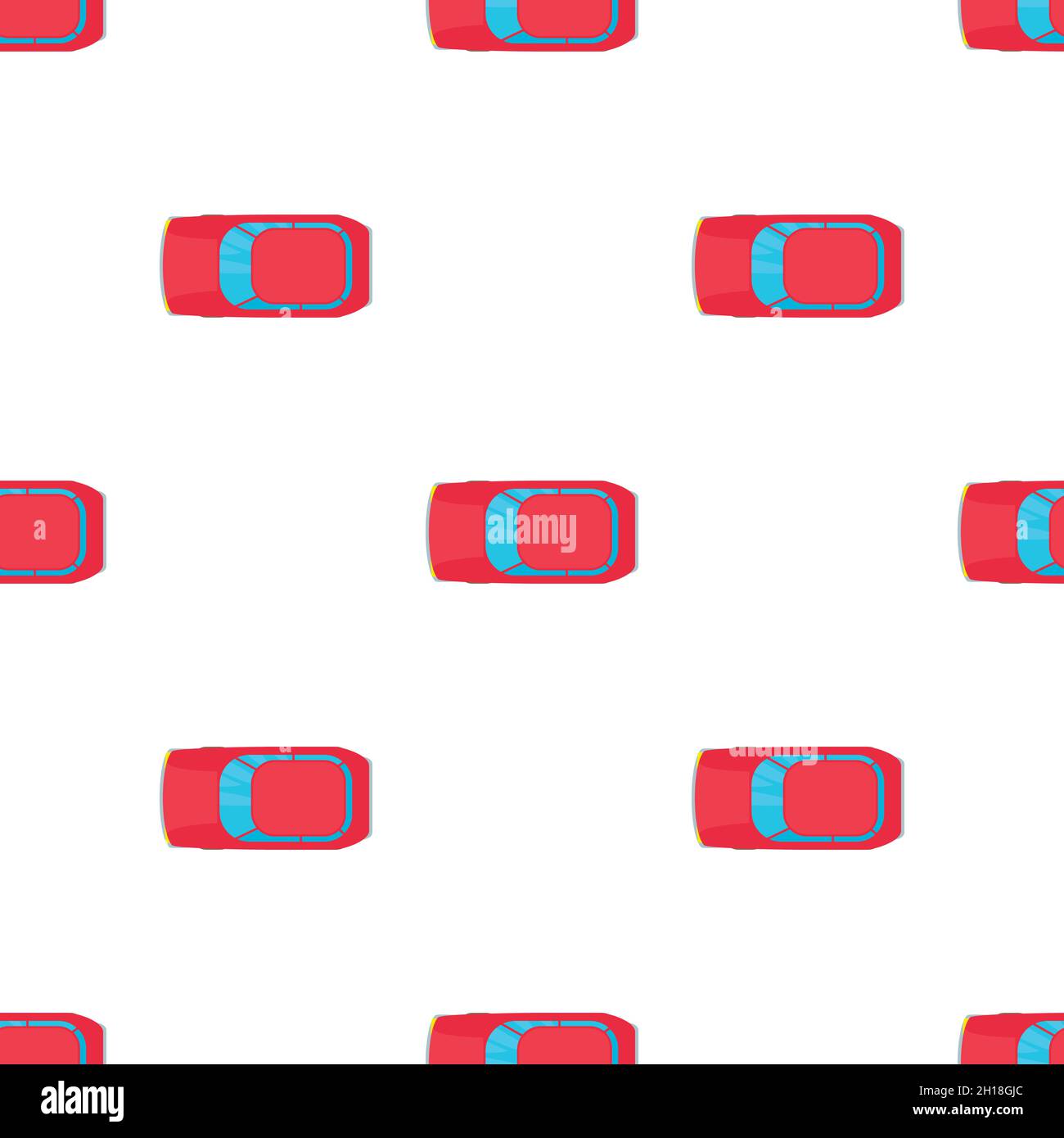 Red car top view pattern seamless background texture repeat wallpaper ...