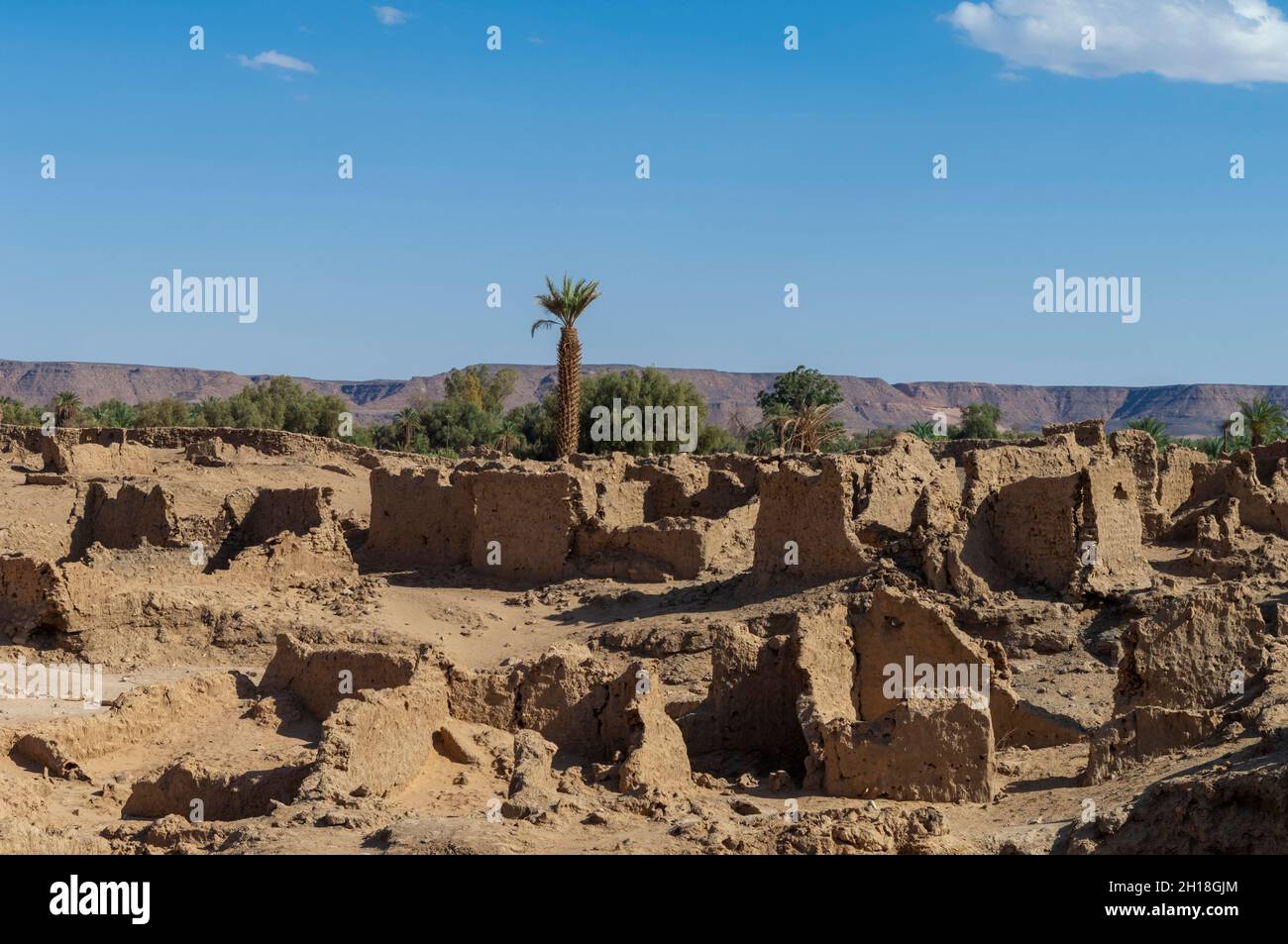 Jarma, Garamantes archaeological site. Fezzan, Libya Stock Photo